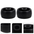 HOODANCOS 1 Inch 10pcs Commercial Plastic Caster Wheels Replacement Rolling Cart Wheels for Shopping Trolleys