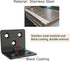 Aufuga (30, 1.5x1.2x1.2) Black Stainless Steel Shelf Bracket,Joint Right Angle Bracket,L Shape Heavy Duty Metal Corner