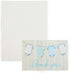 Pipilo Press 6 4 Inch Pack 60 Baby Shower Thank You Cards with Envelopes & Stickers for Boy - x Blue Clothesline Design
