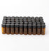 5ml Small Sample Vials, 50Pcs Amber Glass Sample Bottles with Screw Cap for Laboratory, Liquid, Water, Seeds