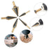COMOWARE Step Drill Bit Set & Automatic Center Punch - Black and Gold, High Speed Steel, Set of 5 pcs
