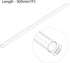uxcell 2pcs Clear Rigid Tubing, 8mm ID x 10mm OD x 1Ft Length, Round Plastic Polycarbonate Tube