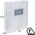 Samsill Recipe Binder Full Page 8.5 x 11 Kit, 1 Inch D-Ring, Marble Design by Samsill