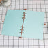 Personal A5 Glitter PVC Binder Cover, Clear Soft PVC Notebook Shell with 6 Rose Gold Round Ring Binders
