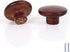 PIYYQNY Drawer Pulls 4 Pack 40mm Walnut Cabinet Knobs Mushroom-Shaped Wardrobe Drawer Small