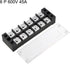 uxcell 2 Pcs 600V 45A Dual Rows 6 Positions Cable Barrier Block Terminal Strip TB-4506L