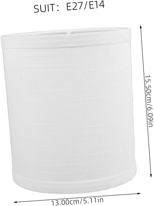 Artibetter Fabric Drum Lampshade Table Light Shade for Bedroom Floor Lamp Lightweight and Easy to Install Soft Textured