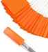 Zozen 50 Pack Marking Flags, Orange Yard Flags, 15x4x5 Inch, Lawn, Irrigation, Landscape Flags