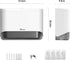 Commercial White-PN6012 Paper Towel Dispenser Wall Mount C-Fold Multifold Trifold Hand Towels Dispenser for Bathroom