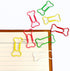 Cute Dog Bone Shape Paper Clips, 50 Pcs, Colorful for Notebook, Office, School, and Home Use