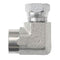 Brennan Industries 1502-06-06-FG Forged Steel 90 Degree Elbow Adapter, 3/8" Female Pipe x 3/8" Female Pipe Swivel, 0.875" Hex, 0.340" Drill