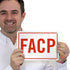 SmartSign S-9296-AL-10 "FACP" Sign | 7" x 10" Aluminum Red on White