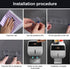 homfanseec Toilet Paper Holder Wall Mount, Self Adhesive Paper Towels Holder with Drawer and Shelf Watertight Tissue
