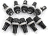 yueton Pack of 10 AC 15A 125V Black Electrical Panel Mounted Screw Cap Fuse Holder