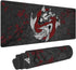 Rutuioy Japanese Koi Fish Ying Yang Black Red XXL XL Large Gaming Mouse