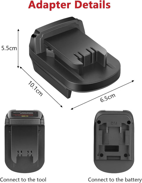 KUNLUN DL18ML Battery Converter for Dewalt to Milwaukee Battery Adapter, Convert Dewalt 20V to Milwaukee M18 18V