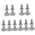 DOITOOL 10 Pcs Knurled Knobs Spring Plunger Knob Locking Plungers Small Toolbox Locating