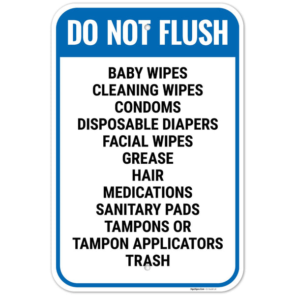 Do Not Flush Baby Wipes Cleaning Wipes Condoms Disposable Diapers Facial Wipes
