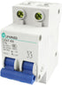 uxcell 2-Pole Circuit Breaker AC 230V 400V 10A DIN Rail Mounting DZ47-63 35mm
