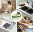 Generic Bathroom(1pcs) Suction Cup Sink Strainer Corner Rack, Corner Sink Strainer, Automatic Dumping Triangular Sinks