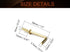MroMax 1" 50Pcs Gold Screw in Hooks, L Shape Carbon Steel Right Angle Hooks