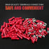 Hilitchi 50Pairs Insulated Male Female Bullet Quick Splice Wire Terminals, Wire Crimp Connectors, Red, 22-16 Gauge