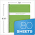 Oxford Spiral Composition Notebooks - 4 Pack, Poly Covers, College Ruled Paper, 9-3/4 x 7-1/2 Inches, 80 Sheets