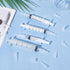 BENECREAT 100pcs Syringe Tip Adapters, White Plastic Transfer Dispenser for Syringe Tip Adapter Converter