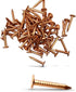 (100-Pack) 1 Inch Copper USA MADE Nails - Solid Pure Copper Roofing Finish Spikes for Furniture and Boat