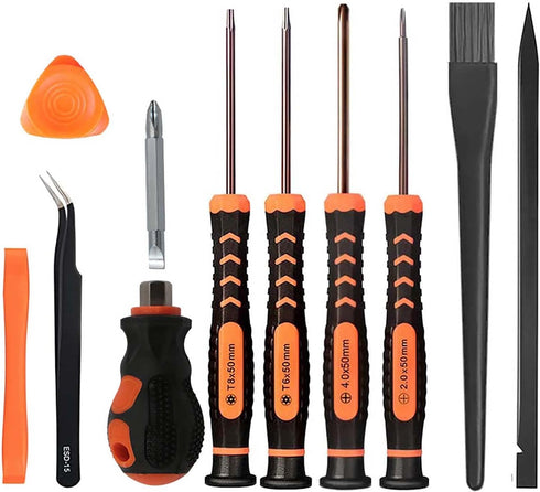 Cleaning Repair Tool Kit for PS5 PS4 PS3 - UYXiNONE T6 T8 with Crossed Screwdriver for Xbox One/Series X and PS4