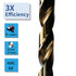 Cobalt Drill Bit Set (1/16-1/4 Inch, 13PCS), M35 High Speed Steel Twist Drill Bits for Metal, Plastic, Wood