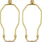 Lamp Shade Holder, 2 Set 7 Inch Heavy Duty Lamp Harp Holder with 3/8 Standard Saddle + Lamp Finial Caps for Table and
