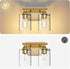 Bathroom,2-Light Gold Vanity Lights for Bathroom Light Fixtures,Brushed Brass Gold Wall Sconce Lighting,Modern Wall