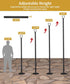 Sprimden 10FT String Light Poles for Outdoor Decor, Sturdy Light Pole with Hard Ground Base, Adjustable Metal Posts