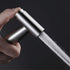 VNFOCRQJH Handheld Bidet Sprayer for Toilet, Portable Cloth Diaper Sprayer Brushed Stainless Steel Bathroom Bidet