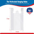 500 Pack (11.5x 6.5 21) Fuxury ( Plain White Plastic Bags with Handles for Small Business in Bulk, T Shirt Shopping Bag