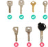 Daily Treasures 78Pcs Key Caps Tags Covers Set, 48Pcs Plastic Key Identifier Covers & 24Pcs Plastic Tags