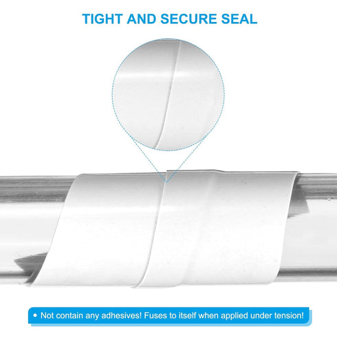 PATIKIL 2 Pack Self-Fusing Silicone Tape 1" x 10' - Waterproof Hose Repair Tape for Plumbing Leak Sealing