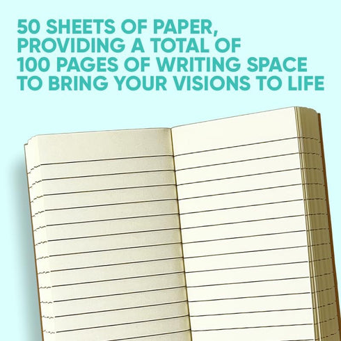 K-Kraft Mini Notebooks - Kraft Paper Covers, 4.375 x 3.125 inch, Set of 6