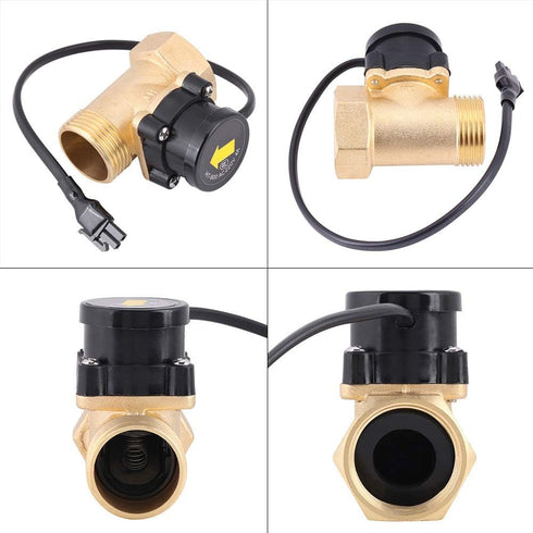 DEWIN HT-800 G1 Thread Water Flow Sensor Switch, Automatic Control 220V Water Pump Flow Switch