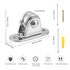Small Silent Pulley Block Wall Ceiling Mount, Groove Wheel for Wire Rope Cord Material Handling Moving DIY Kits (4)