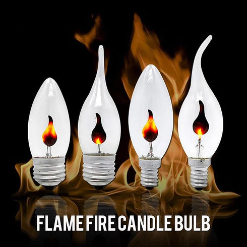 generic Bulb, Bulbs Bulb E14) Flame Effect Flickering Candle Light Halloween Crystal Clear Incandescent Chandelier