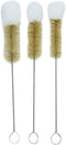 HUJI Stainless Steel Multi-Purpose Cleaning Brushes, Soft Tip, Set of 3