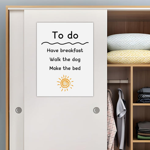 Self-Stick Dry Erase Board for Wall, 16 x 12 Inch 2 Pack with 2 Markers, Reusable Whiteboards