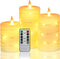Da by Flameless Candles with String Lights, Battery Operated Candles with Remote
