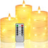 Da by Flameless Candles with String Lights, Battery Operated Candles with Remote