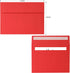 Red Envelopes, 50 Pack, 5 x 7 Inch A7 Card Envelopes for Invitations, Weddings, Birthdays, Personal Gifts