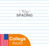 Kaisa 3 Pack Notebook Paper College Ruled, 3-Hole Punched Loose Leaf Paper 8x10.5, 150 Sheets/Pack (3 Pack-college)