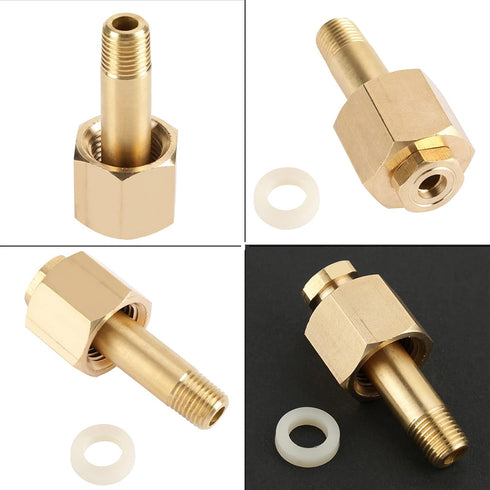 CGA-320 Regulator Nut, Nipple with Washer for Carbon Dioxide Regulator Inlet Bottle Fittings, 1 Set