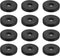 Alipis 12pcs Black PVC Round Caster Pads Furniture Floor Protectors Noise-reducing Scratch-Resistant